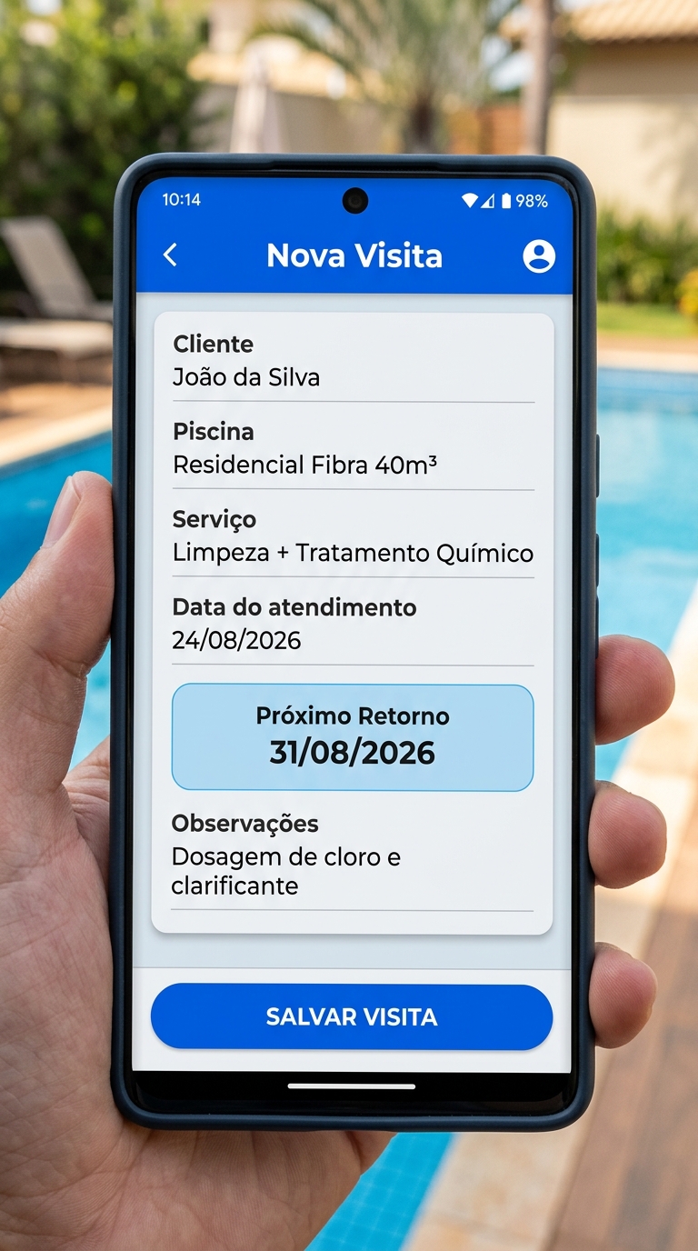 APP Piscina Pro - Nova Visita